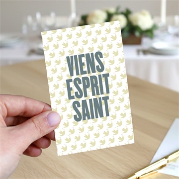 Signet baptême colombe d'espérance portrait - Mise en situation