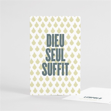 Signet baptême coeur sacré - Recto du signet