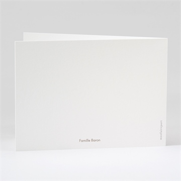 Remerciement décès roseaux aquarelle - Dos du remerciement