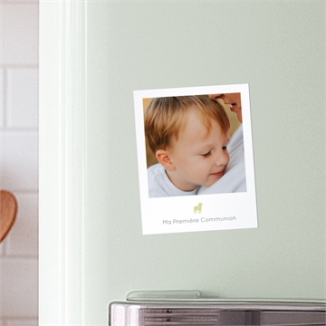 Faire-part communion agneau - Mise en situation