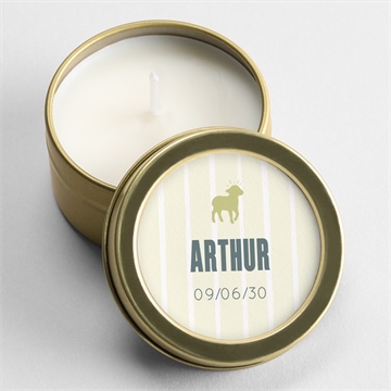 Bougie communion agneau carré