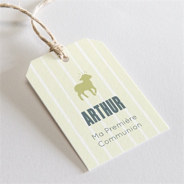 Etiquette communion agneau carré