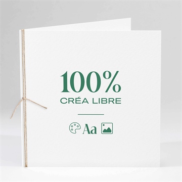 Faire-part profession de foi créa libre ficelle