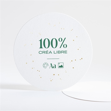 Faire-part profession de foi créa libre rond