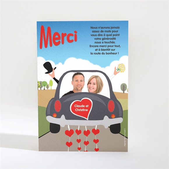 Remerciement mariage réf. N21008 réf.N21008