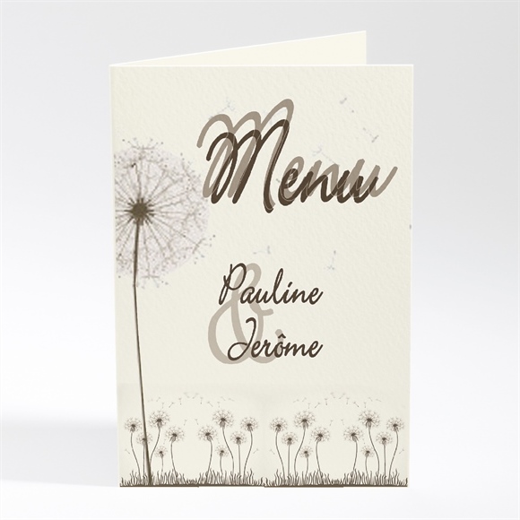 Menu mariage Sur la balançoire réf.N40119