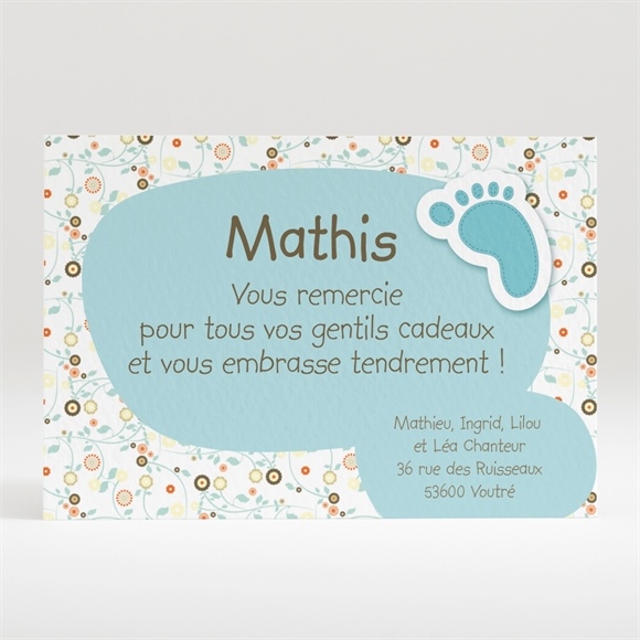 Remerciement naissance réf. N12014 réf.N12014