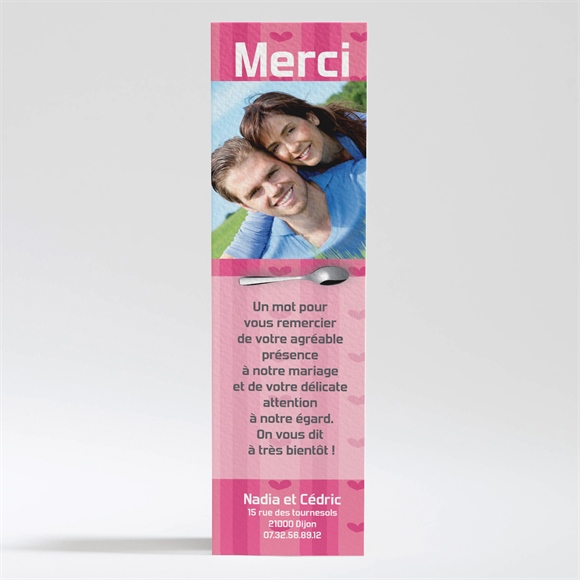 Remerciement mariage Un mariage vraiment parfait réf.N20039