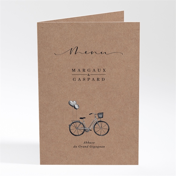 Menu mariage Vélo vintage réf.N40177