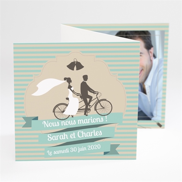Faire Part Mariage Velo