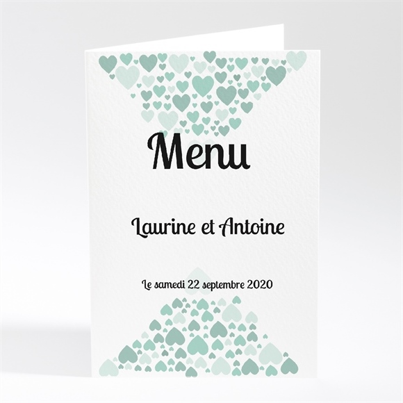 Menu mariage Sous les coeurs de l'Amour réf.N401143