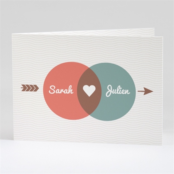 Faire-part mariage A la croisée des chemins réf.N42114