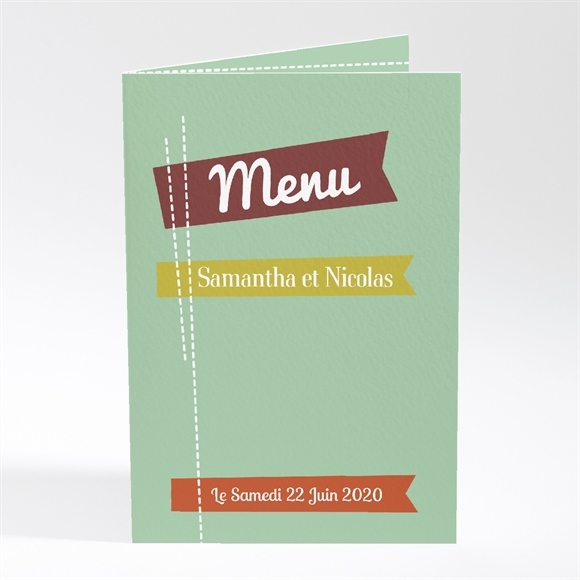 Menu mariage Fantaisie et joie d'annoncer ! réf.N401185