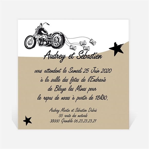 Carton D Invitation Mariage Moto Vintage Monfairepart Com Carton D Invitation Mariage Moto Vintage Monfairepart Com