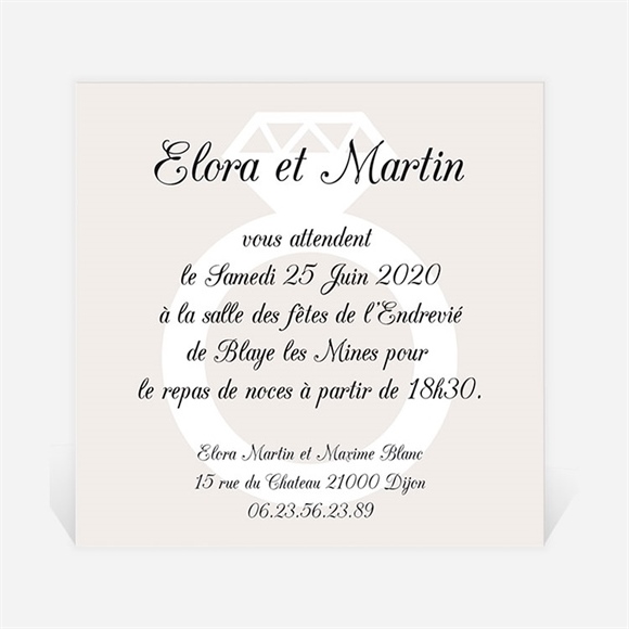 Carton D Invitation Mariage Notre Diamant Monfairepart Com