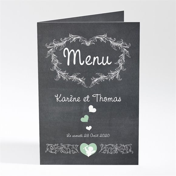 Menu mariage cupidon