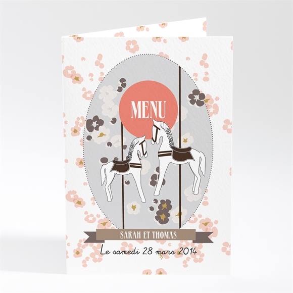Menu mariage Notre Petit Manège réf.N401260