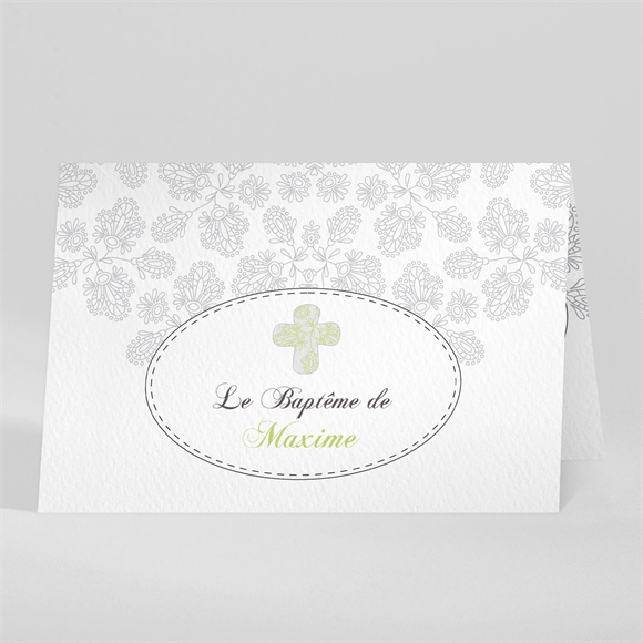 Faire-part de baptême Chevalet d'Arabesque réf.N401713