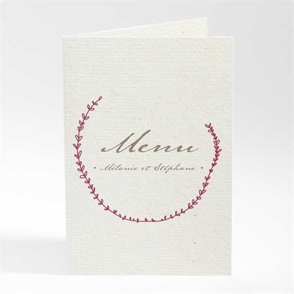 Menu mariage Oui encadré original réf.N401360