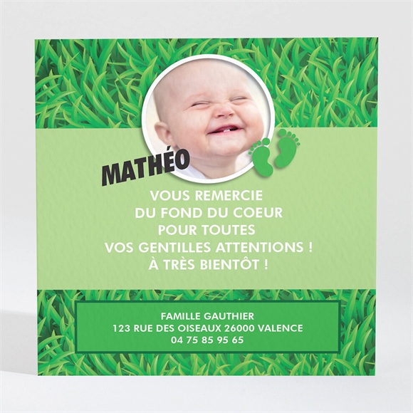 Remerciement naissance le gros lot