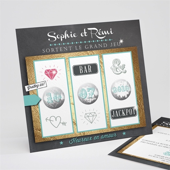 Faire Part Mariage Le Hasard Monfairepart Com