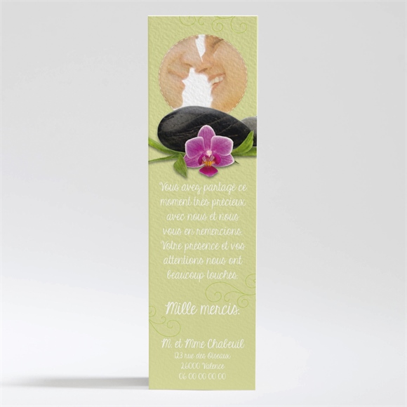 Remerciement mariage Zen et Naturel réf.N200303