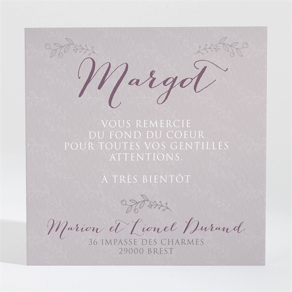 Remerciement naissance faire part mixte avec photo