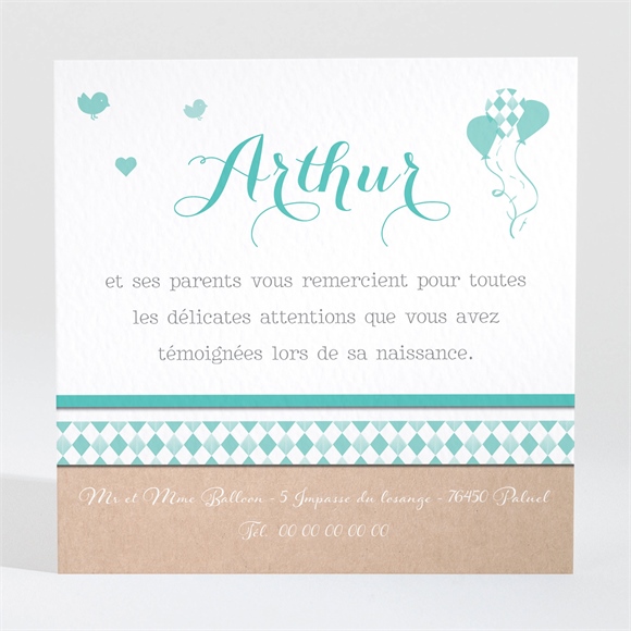 Remerciement naissance petit bonheur