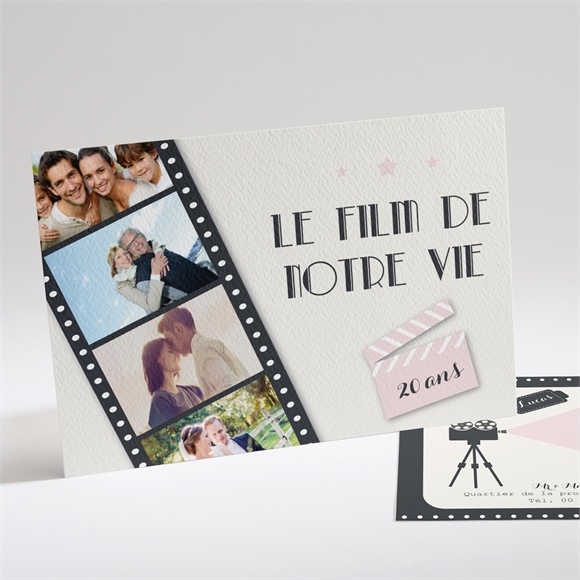Invitation Anniversaire De Mariage Le Film De Notre Vie Monfairepart Com Invitation Anniversaire De Mariage Le Film De Notre Vie Monfairepart Com