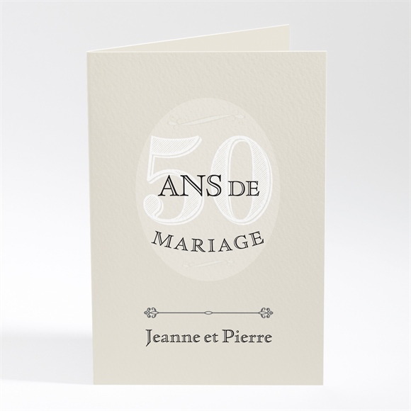 Menu anniversaire de mariage notre roman photo accordéon