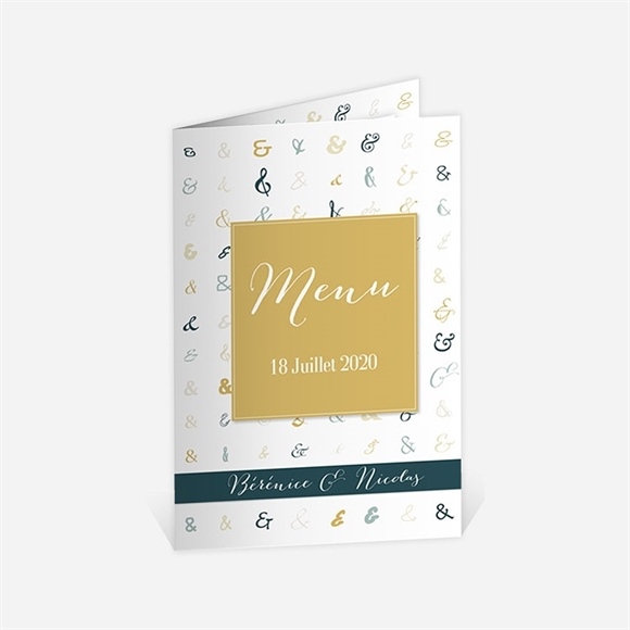 Menu anniversaire de mariage Fêtons ça en musique ! réf.N401498