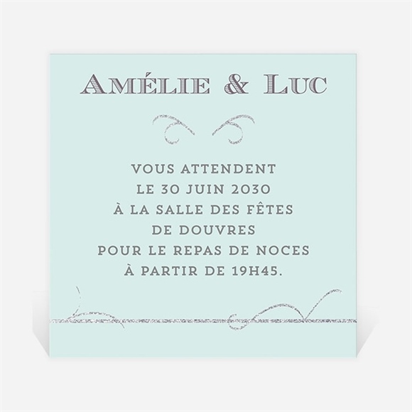Carton d'invitation mariage Shining ! réf.N300646