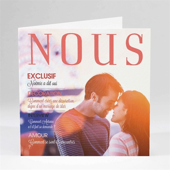 Faire-part mariage Nous réf.N45119