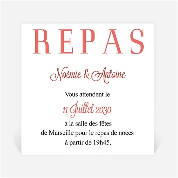 Carton d'invitation mariage Nous réf.N300659