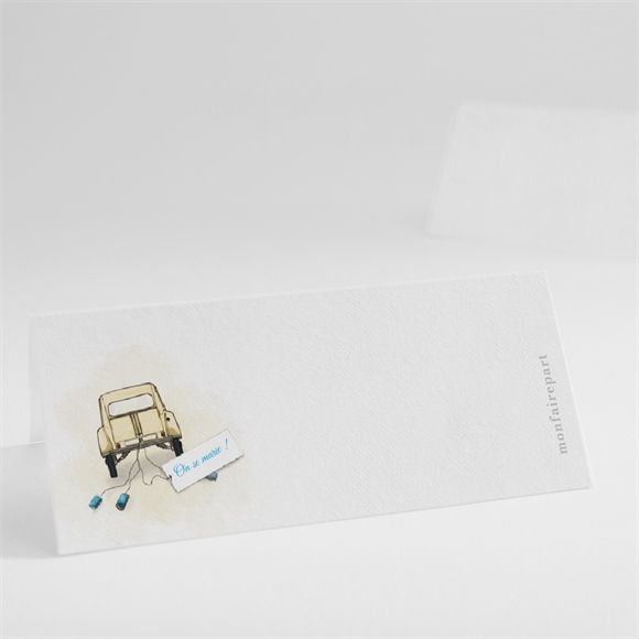 Marque-place mariage La 2Cv du Bonheur réf.N440445