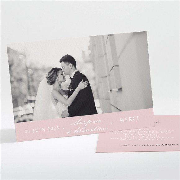 Remerciement mariage Annonce classique réf.N11183