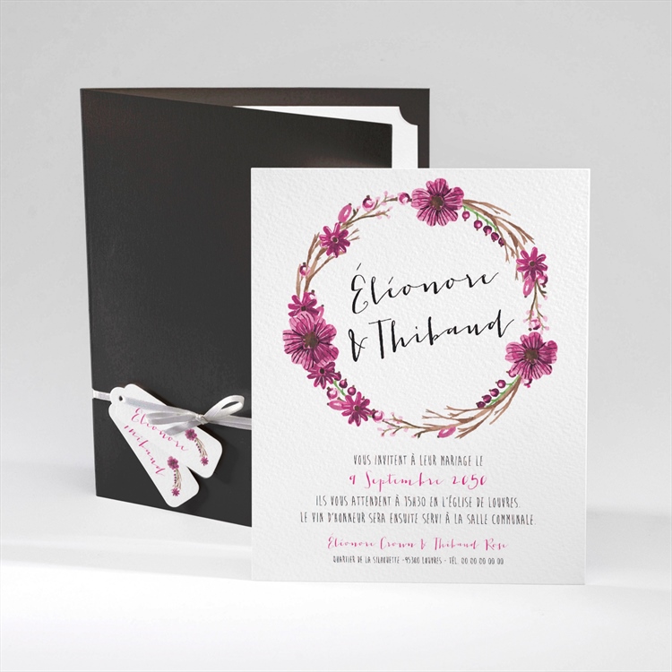 Faire-part mariage Annonce chic et tendance réf.N92007