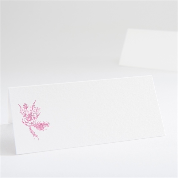 Marque-place mariage Champêtre rose original réf.N440500