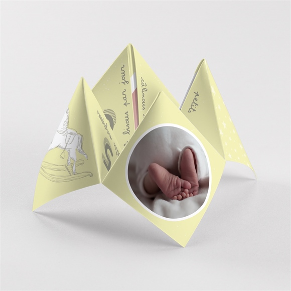 Faire-part naissance créatif et ludique photo