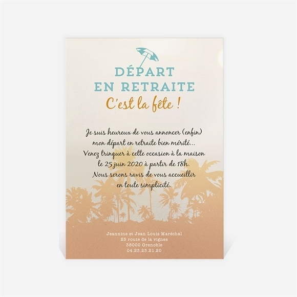 invitation depart a la retraite