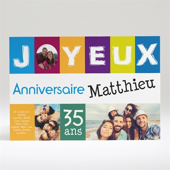 Carte Anniversaire Ref N Monfairepart Com Carte Anniversaire Ref N Monfairepart Com