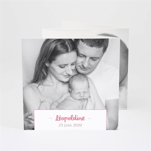 Faire-part naissance fleurs et liberty