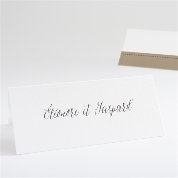 Marque-place mariage Kraft et ficelle réf.N440637