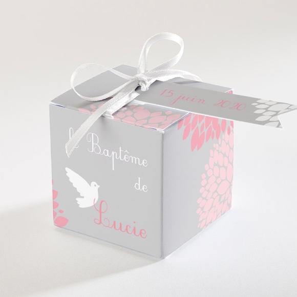 Boîte de dragées baptême Tendre Bonheur réf.N340120