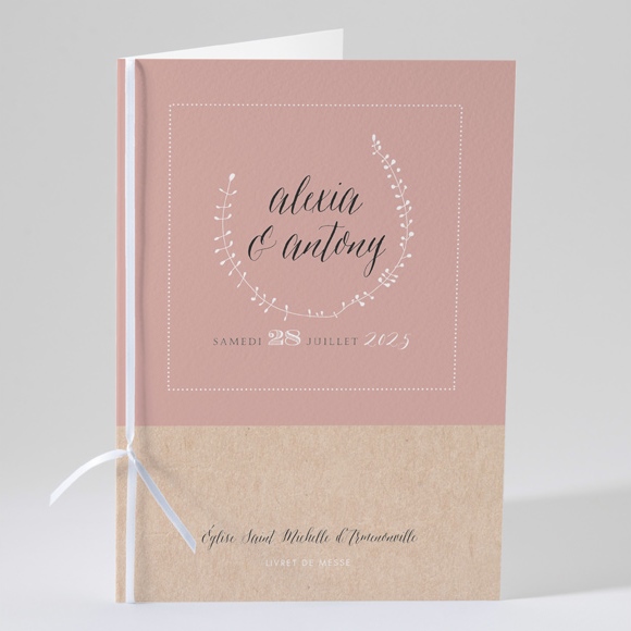 Livret de messe mariage célébration d'amour