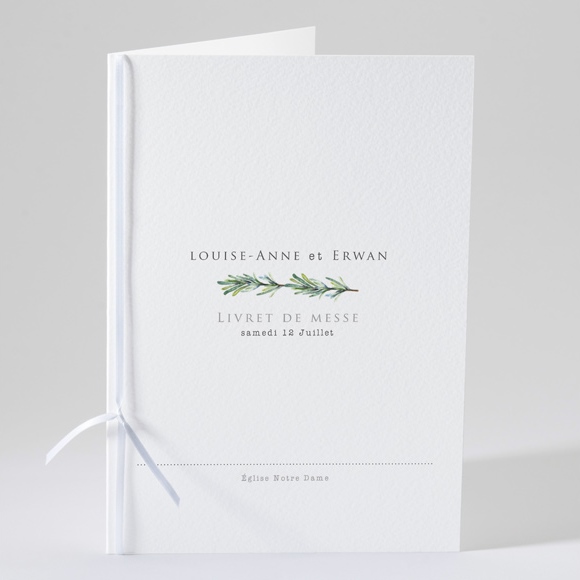 Livret de messe mariage Poésie et photo réf.N49136