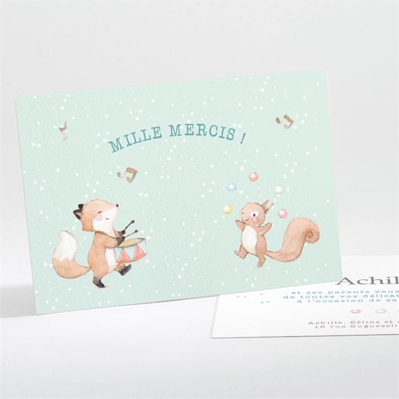 Remerciement naissance ma jolie fanfare