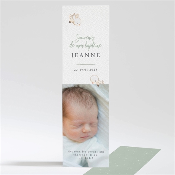 Signet baptême tendre scène