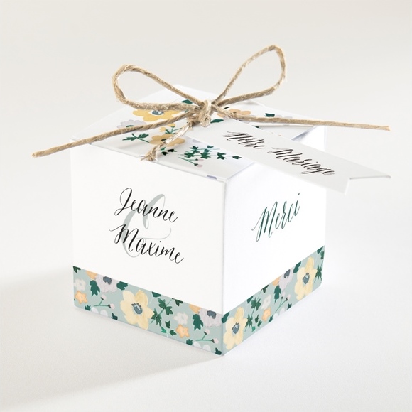 Boîte de dragées mariage oui en relief