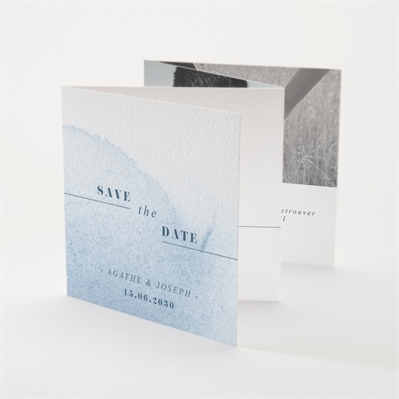 Faire-part mariage Bleu pastel réf.N83121